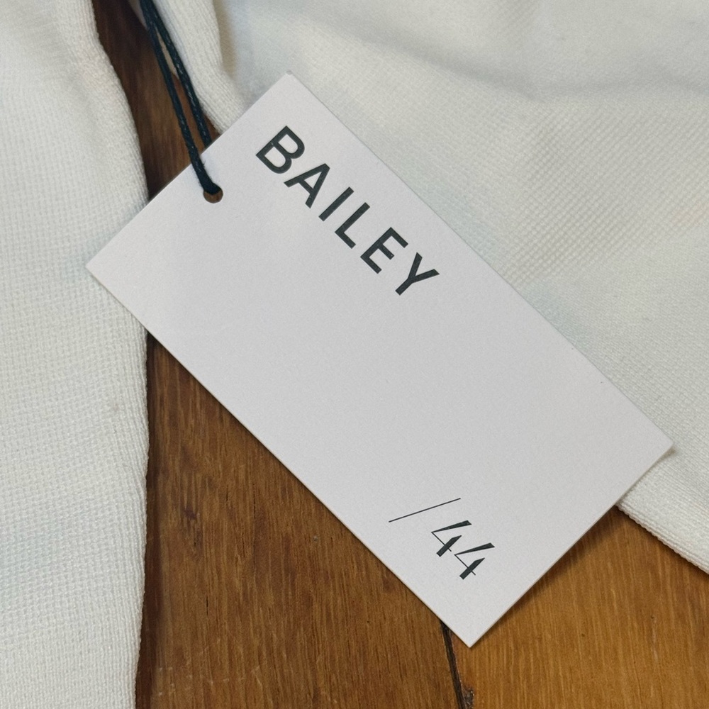 Bailey 44 Daiquiri‎ Sweater Dress Small Cream Midi Lace Up Sleeve Bodycon NWT - Picture 5 of 11